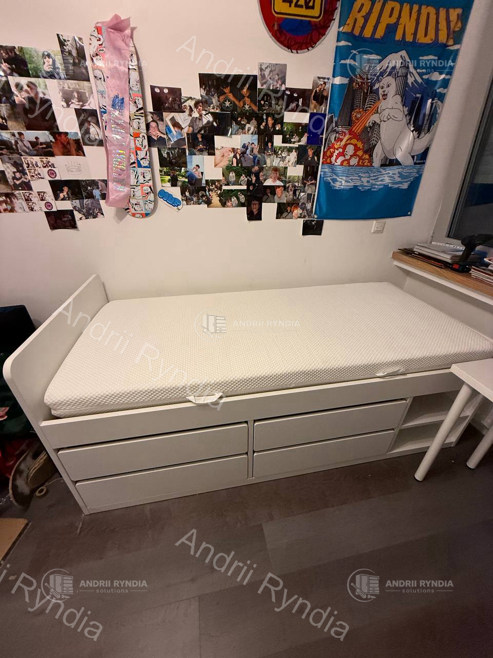 Bett fertig montiert